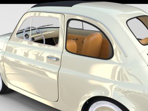 fiat 500d nuova 1960 rev 3D 모델