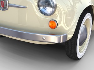 fiat 500d nuova 1960 rev 3D 모델