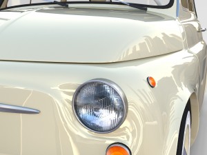 fiat 500d nuova 1960 rev 3D 모델