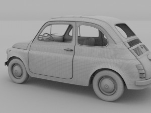 fiat 500d nuova 1960 rev 3D 모델