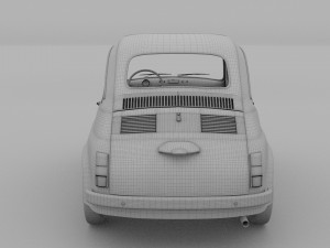 fiat 500d nuova 1960 rev 3D 모델