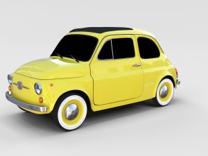 fiat nuova 500d 1960 rev 3D 模型