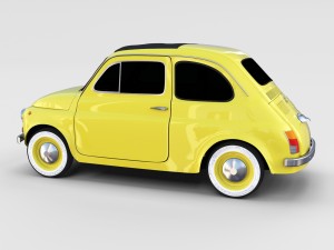 fiat nuova 500d 1960 rev 3D 模型