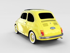 fiat nuova 500d 1960 rev 3D 模型