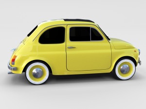 fiat nuova 500d 1960 rev 3D 模型