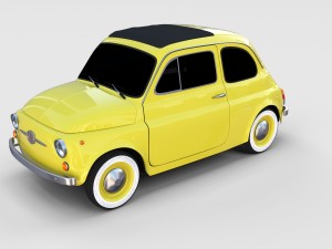 fiat nuova 500d 1960 rev 3D 模型
