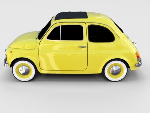 fiat nuova 500d 1960 rev 3D 模型