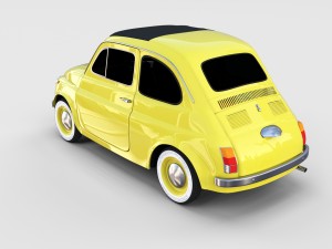 fiat nuova 500d 1960 rev 3D 模型