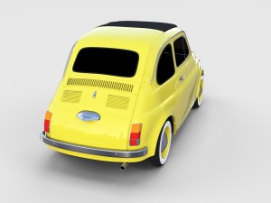 fiat nuova 500d 1960 rev 3D 模型