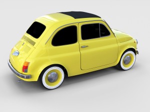 fiat nuova 500d 1960 rev 3D 模型