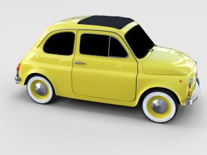fiat nuova 500d 1960 rev 3D 模型