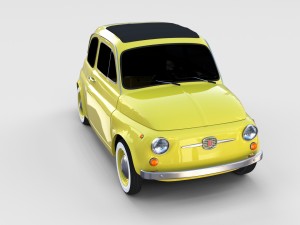 fiat nuova 500d 1960 rev 3D 模型
