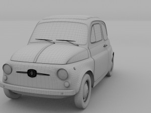 fiat nuova 500d 1960 rev 3D 模型