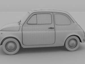 fiat nuova 500d 1960 rev 3D 模型