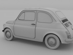 fiat nuova 500d 1960 rev 3D 模型