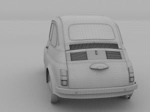fiat nuova 500d 1960 rev 3D 模型