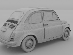 fiat nuova 500d 1960 rev 3D 模型