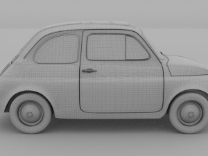 fiat nuova 500d 1960 rev 3D 模型
