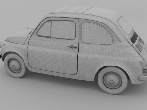 fiat nuova 500d 1960 rev 3D 模型
