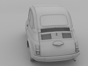 fiat nuova 500d 1960 rev 3D 模型