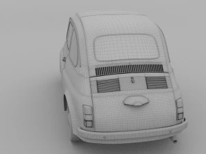 फिएट नुओवा 500डी 1960 रेव 3D मॉडल