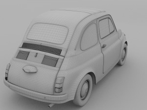fiat nuova 500d 1960 rev 3D 模型