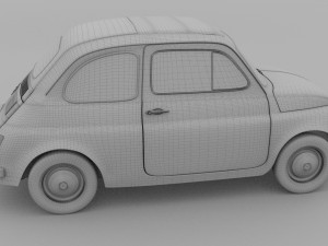 fiat nuova 500d 1960 rev 3D 模型