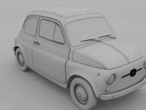 fiat nuova 500d 1960 rev 3D 模型