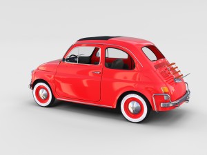 fiat 500l luxe 1968 rev 3D Модель