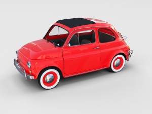 fiat 500l luxe 1968 rev 3D Модель