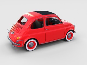 fiat 500l luxe 1968 rev 3D Модель