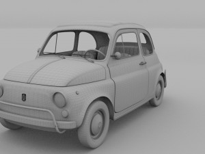 fiat 500l luxe 1968 rev 3D Модель