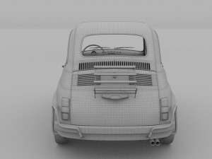 fiat 500l luxe 1968 rev 3D Модель