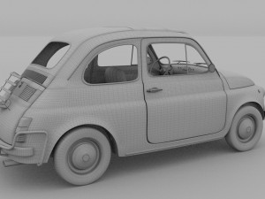 fiat 500l luxe 1968 rev 3D Модель