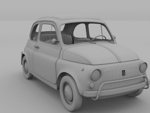 fiat 500l luxe 1968 rev 3D Модель