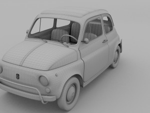 fiat 500l luxe 1968 rev 3D Модель