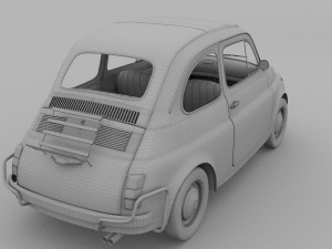 fiat 500l luxe 1968 rev 3D Модель