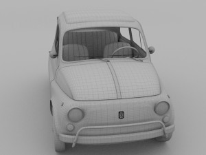 fiat 500l luxe 1968 rev 3D Модель