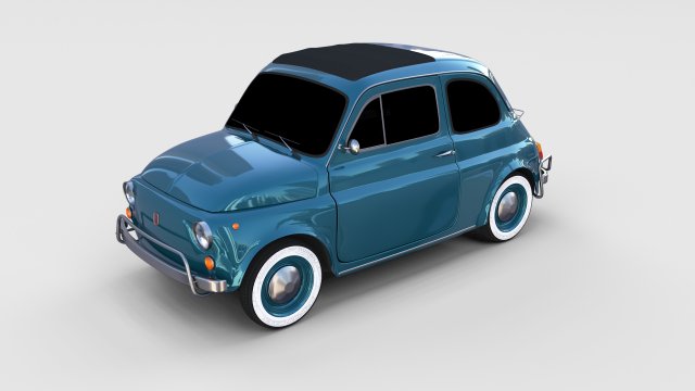 fiat 1968 500l luxe rev 3D Модель .c4d .max .obj .3ds .fbx .stl .blend 