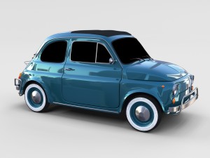 fiat 1968 500l luxe rev 3D Модель