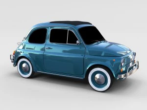 fiat 1968 500l luxe rev 3D Model