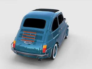 fiat 1968 500l luxe rev 3D Model