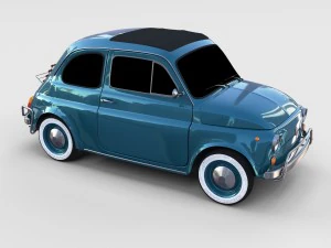 fiat 1968 500l luxe rev 3D Model