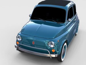 fiat 1968 500l luxe rev 3D Model