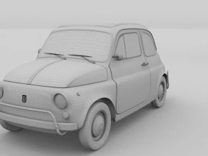 fiat 1968 500l luxe rev 3D Model