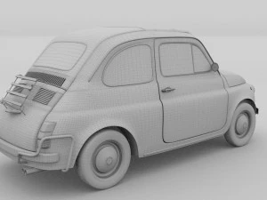 fiat 1968 500l luxe rev 3D Model
