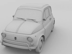 fiat 1968 500l luxe rev 3D Model