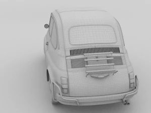 fiat 1968 500l luxe rev 3D Model