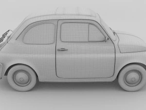 fiat 1968 500l luxe rev 3D Model