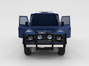 full land rover defender 90 hard top seethrough re Modèle 3D